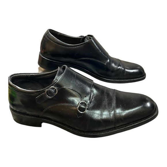 Studio Belvedere Frost Men’s Dress Black Leather Shoes Size 12 D Made in Brazil - Picture 3 of 14